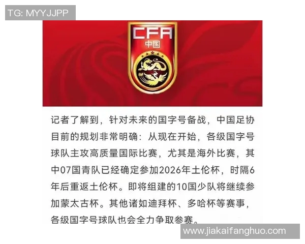 中国足球协会推动国内足球改革计划助力职业联赛发展与青训体系建设